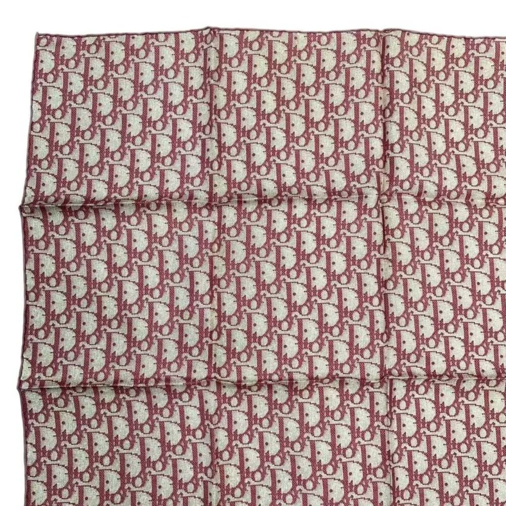 Dior Christian Trotter Scarf Silk Pink